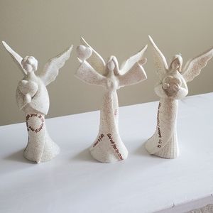 😇3 SMALL ANGELS💗, decoration.like new, faith msj.